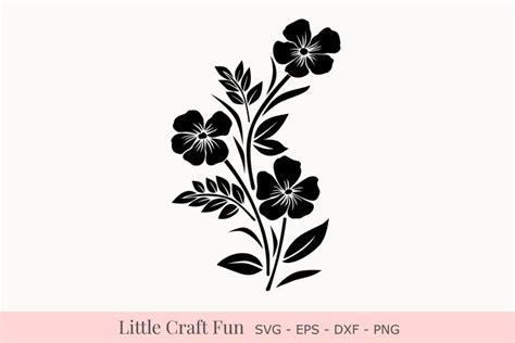 Flowers Silhouette Svg Florals Silhouette Svg 99359