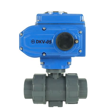 Dkv Electric Pvc Ball Valve With Electric Actuator Way Dn Electric