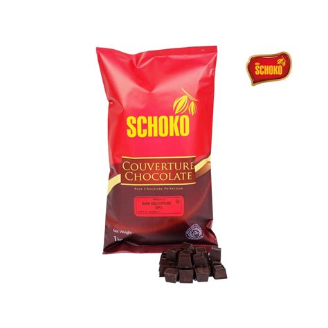 Jual SCHOKO Dark Chocolate Couverture 56 Cube 1 Kg CUBE Packing 1