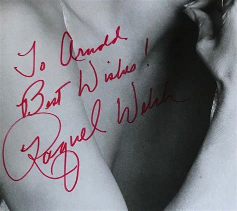 Raquel Welch Signed Autographed Photo One Million Years B C Bedazzled