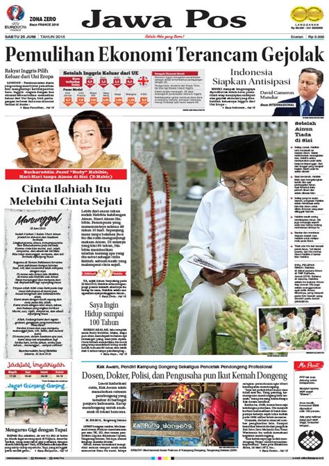 Detail Gambar Koran Jawa Pos Koleksi Nomer 36