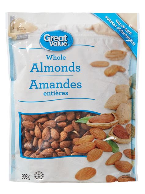 Great Value Whole Almonds Walmart Canada