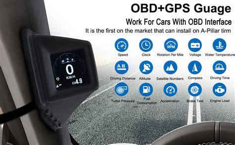 KAOLALI Heads Up Display Per Auto Tachimetro OBD2 GPS Per Auto