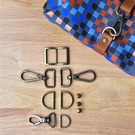 Noodlehead Haralson Antique Brass Hardware Kit - Sewtopia