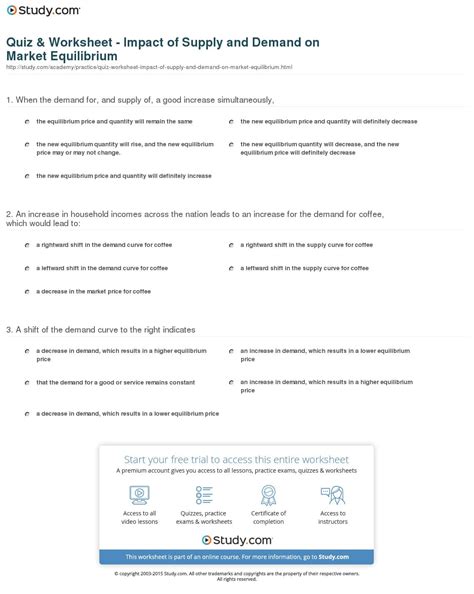 Demand Worksheet Answer Key Economics Printable Word Searches