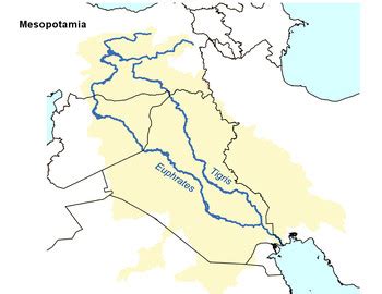 Mesopotamia Map Worksheet