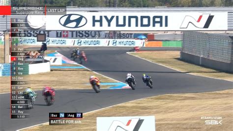 Wsbk French Round Sbk Superpole Race Last Lap Interview Youtube