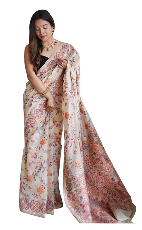 Buy Vasttram Women S Kashmiri Pattu Kanchipuram Banarasi Lichi Silk