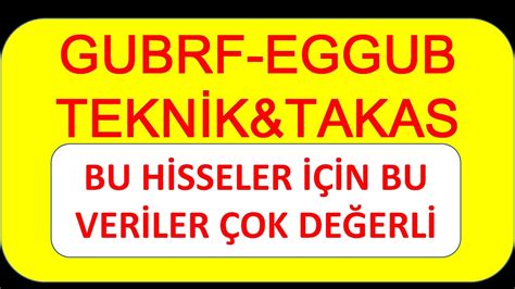 Gubrf Ve Eggub Tekn K Ve Takas Anal Z Bist Borsaistanbul Gubrf