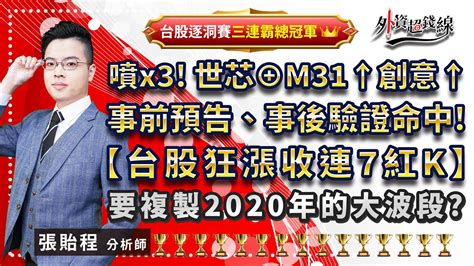 20231109 張貽程分析師 【噴x3 世芯⊕m31↑創意↑ 事前預告、事後驗證命中 【台股狂漲收連7紅k】 要複製2020年的大