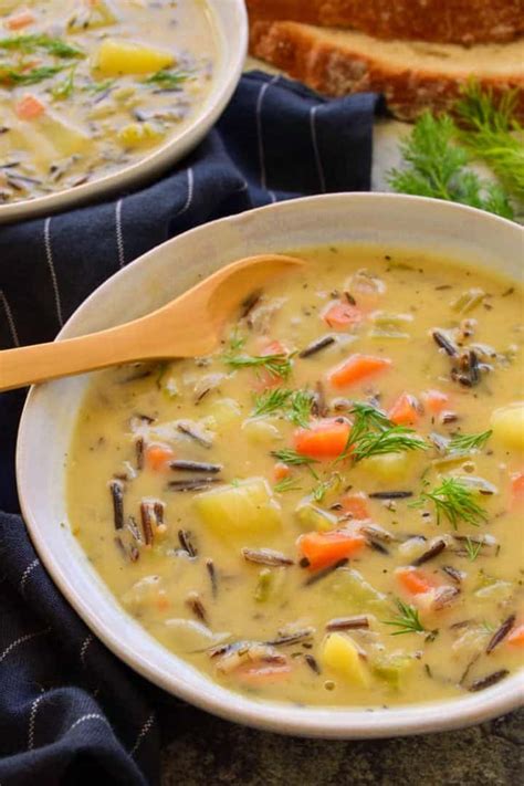 Vegan Wild Rice Soup The Stingy Vegan