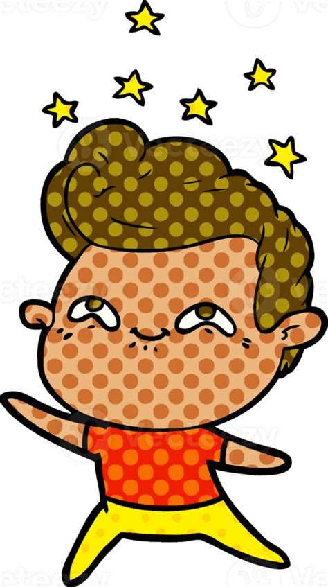Cartoon Excited Man 42327358 Png