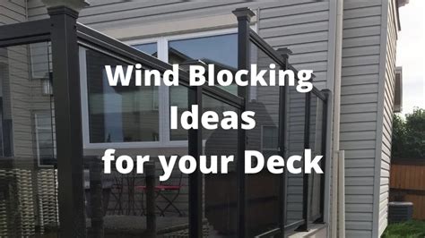 Ways To Block Wind On Your Deck Decks By E3