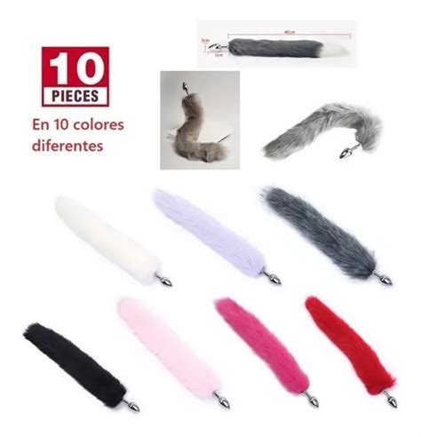 Casaamor Paquete Colores Plug Anal Cola Acero Cm Env O Gratis