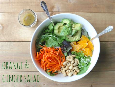 Orange & Ginger Salad - A Dash Of Wholesome