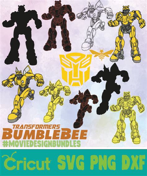 Bumblebee Transformer Bundle Svg Png Dxf Movie Design Bundles