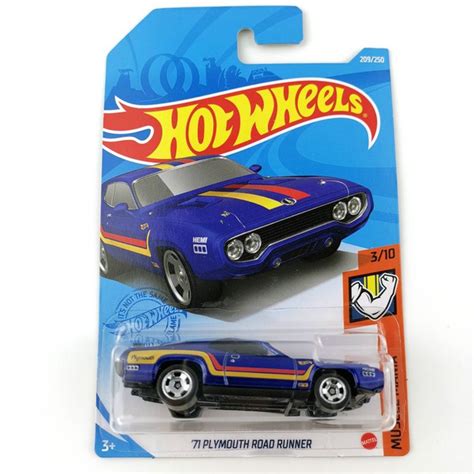 Mattel Hot Wheels C Plymouth Road Runner Blue