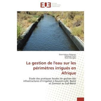 La Gestion De L Eau Sur Les P Rim Tres Irrigu S En Afrique Etude Des