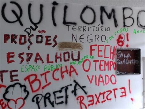 G1 Sala de projeto de estudantes negros da UFSC é pichada