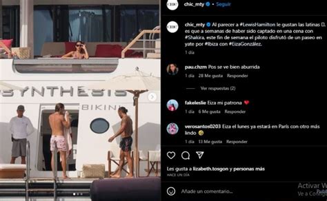 Eiza González es captada con Lewis Hamilton de paseo en yate y Shakira