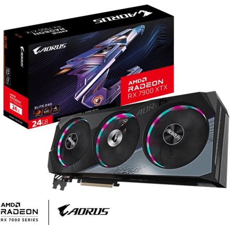 Видеокарта GIGABYTE Radeon RX 7900 XTX ELITE 24G GV-R79XTXAORUS E-24GD ...