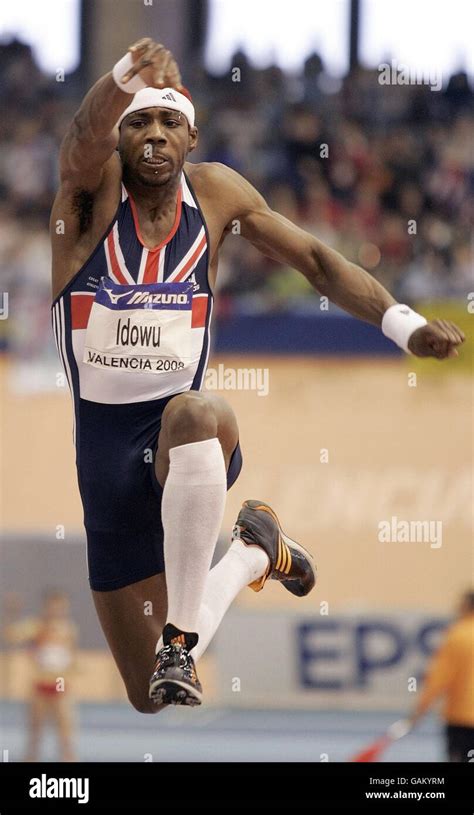 Great Britains Phillips Idowu In The Finals Of The Mens Triple Jump