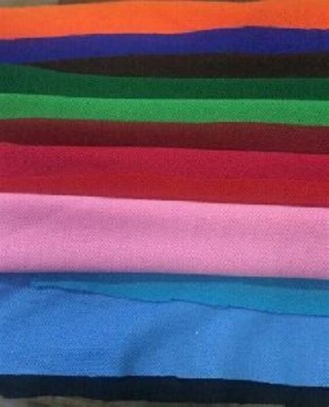 Plain Solids Spun Polyester Fabric Multicolour At Best Price In Ludhiana