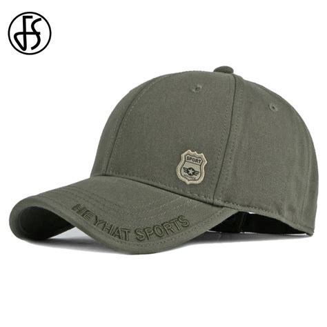 Fs Army Green Baseball Caps For Men Mature Vintage Women Cap High