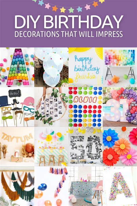 diy birthday decoration ideas   unforgettable party diy candy