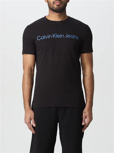 Calvin Klein Jeans T Shirt For Man Black Calvin Klein Jeans T Shirt J30j3223440 Online On