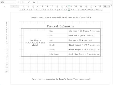 Github Image Py Xlreport Use Dictionary Fill Excel Template And Generate Report