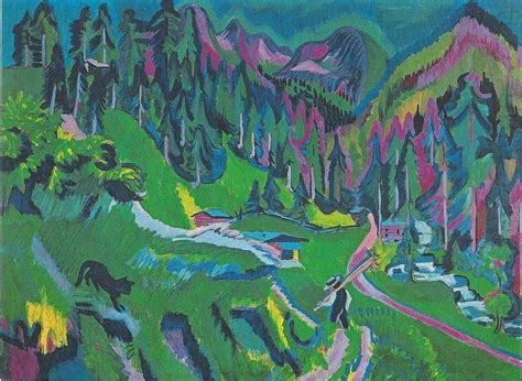 Landschaft Sertigtal Ernst Ludwig Kirchner Ernst Ludwig Kirchner