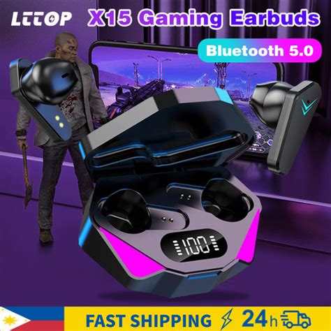 Gaming Tws Bluetooth Earphone X Waterproof Led K Wireless