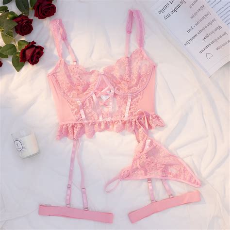 Generic 2025 Hot Selling New Products Lace Sexy Lingerie Stitching Embroidery Flower With Steel