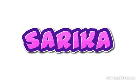 Sarika ロゴ フレーミングテキストからの無料の名前デザインツール