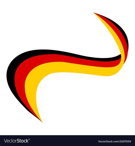 Ribbon In The Color Of The Flag Of Germany Vector Image