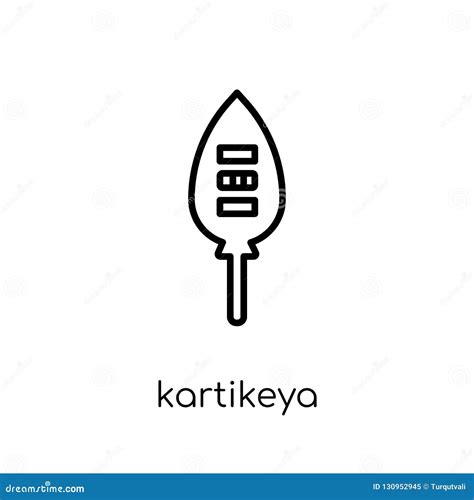 Kartikeya Icon Trendy Modern Flat Linear Vector Kartikeya Icon Stock