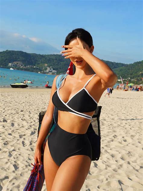Plus Size Sexy Deep V Backless Bikini Sets Swimwear Power Day Sale