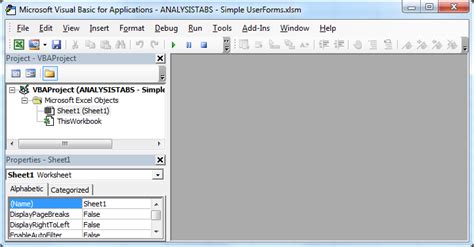 Forms And Controls In Excel VBA Analysistabs