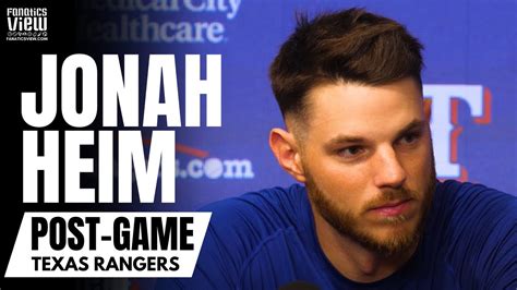 Jonah Heim Recaps Epic Texas Rangers Opening Day Vs Chicago Cubs