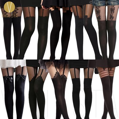 Buy Mock Suspender Tights 120d 30d Sexy Black Sheer