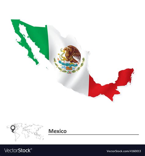 Mexican Flag Logo Outline