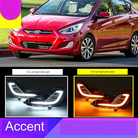 Hyundai Accent Fog Light Drl 2011 2014solaris Vernabumperfogsignalfog Lamp 2012 2013 Ezauto