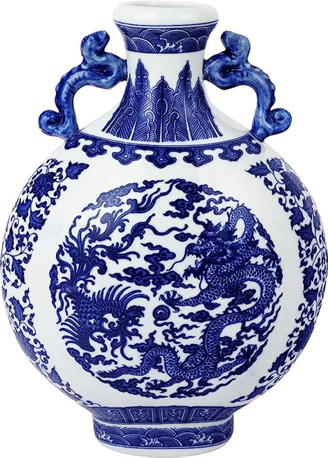 Fanquare Jingdezhen Blue And White Classic Binaural Vase Chinese