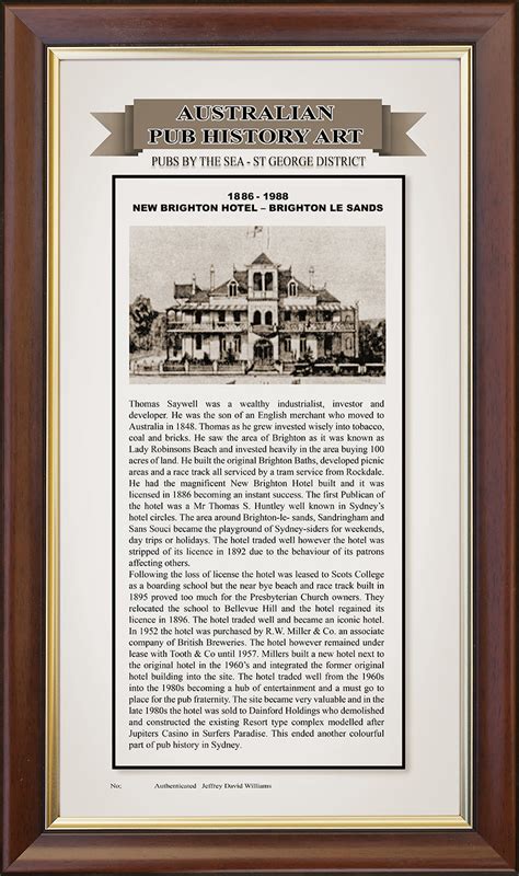 New Brighton Hotel Artwork Australianhistoryart