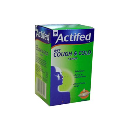 Actifed Wet Cough And Cold Syrup 100ml Health Alone