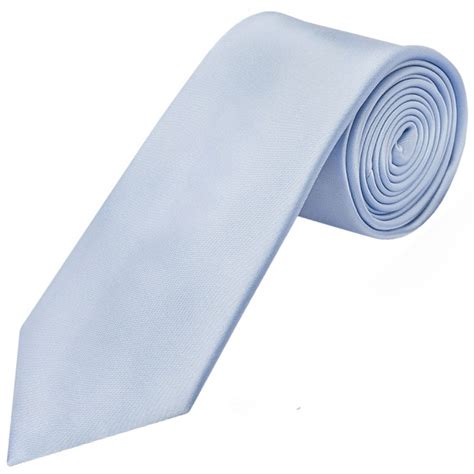 Mens Dusty Blue Satin Classic Tie