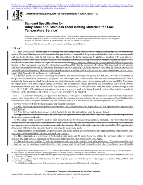 Astm A A M Standard Specification For Alloy Steel And