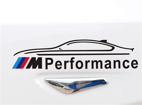 Par Adesivo Vinil Bmw M Performance 13x3cm Preto Frc Magazine