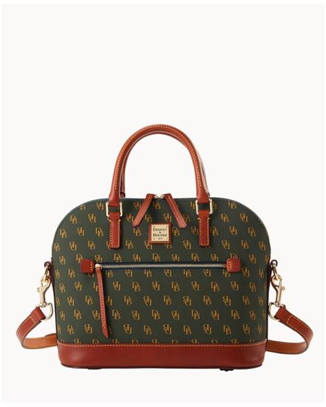 Dooney Bourke Gretta Domed Zip Satchel In Green Lyst